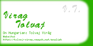 virag tolvaj business card